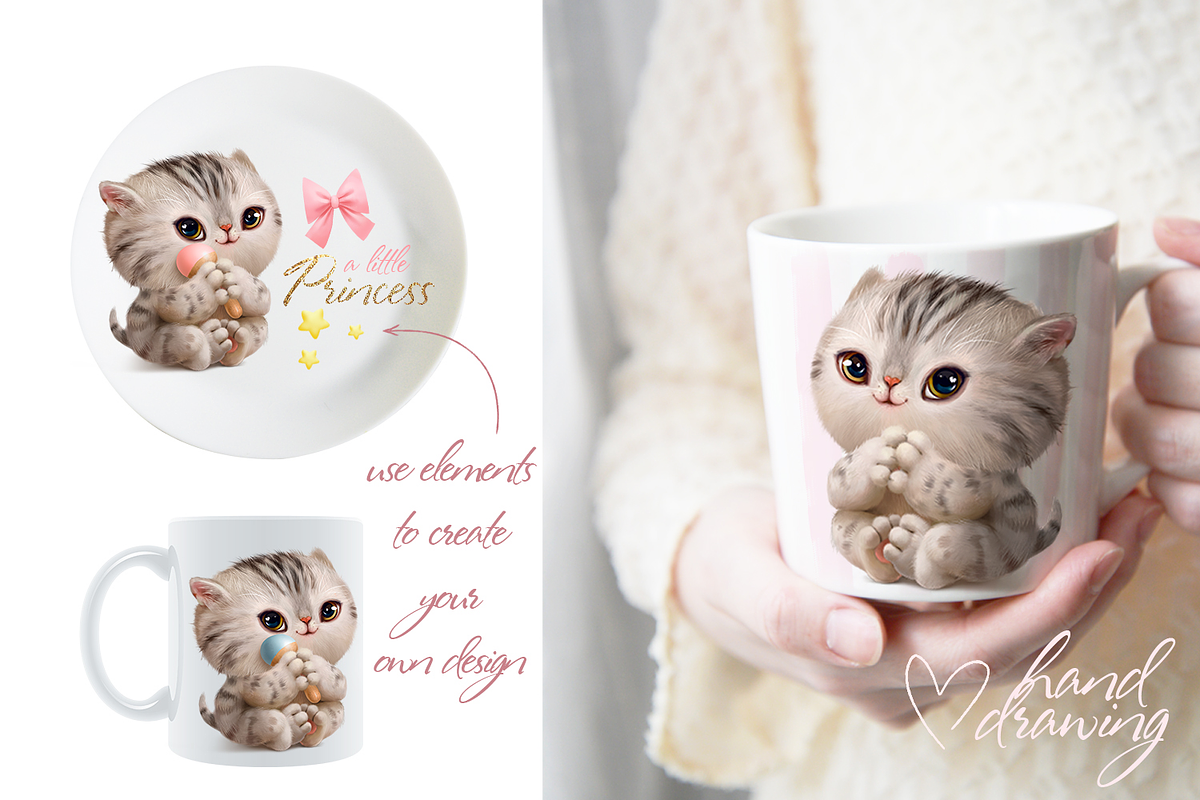 Baby cat, an Animal Illustration by TanyaSchuka (Photo 2 of 5)