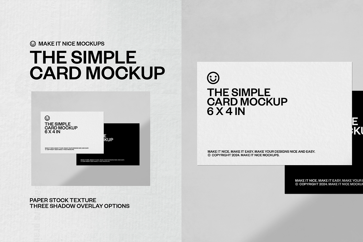 The Simple Card Mockup, a Stationery Template by makeitnicemockups (Photo 2 of 7)