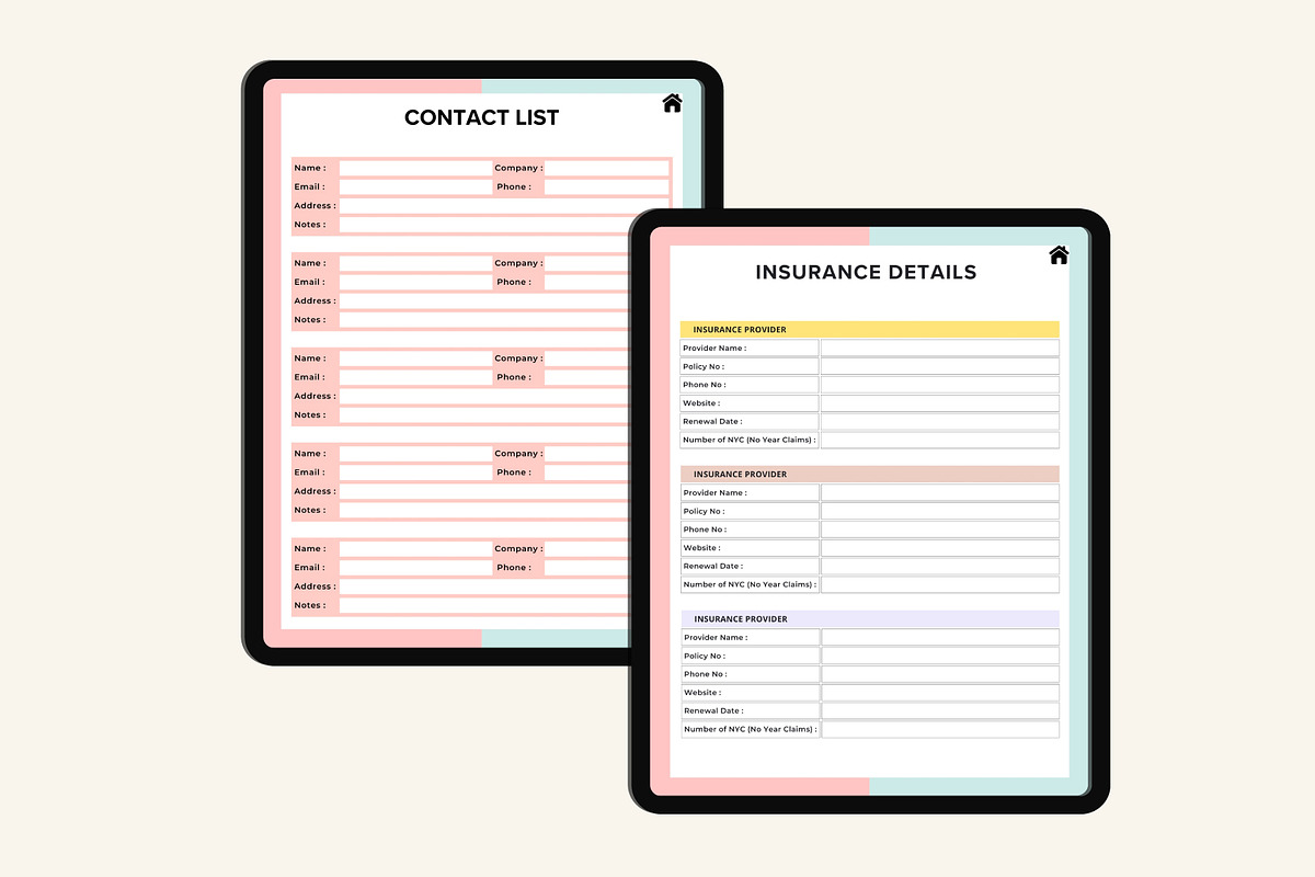 2025 Digital Home Management Binder, a Stationery Template by Designmela01 (Photo 7 of 8)
