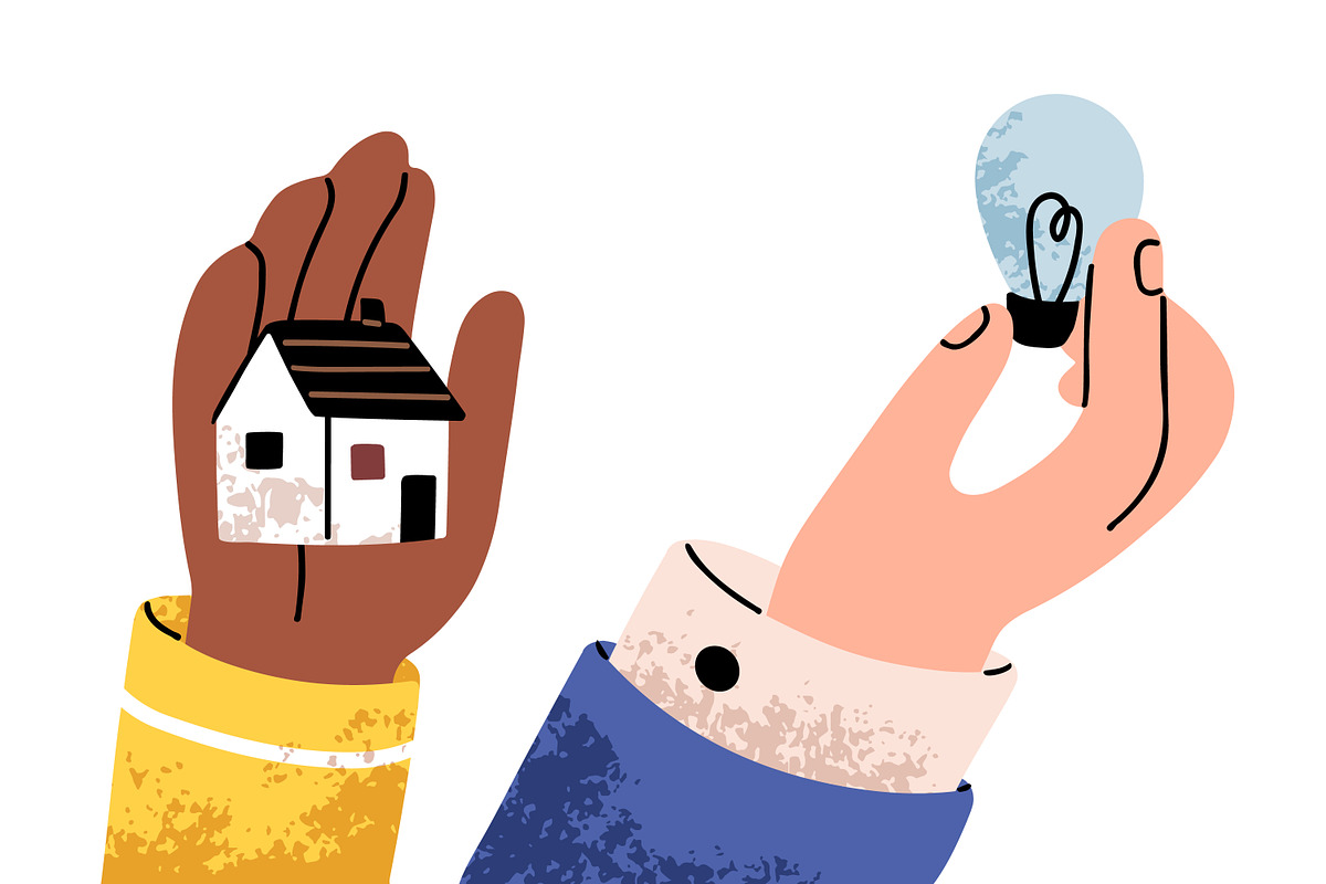 Hands holding tiny items set, a Person Illustration by Good Studio (Photo 3 of 4)