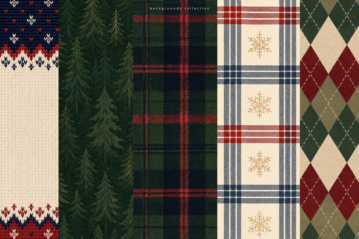 100 Elegant Christmas Backgrounds, a Background Graphic by PeDe Designs (Photo 4 of 17)