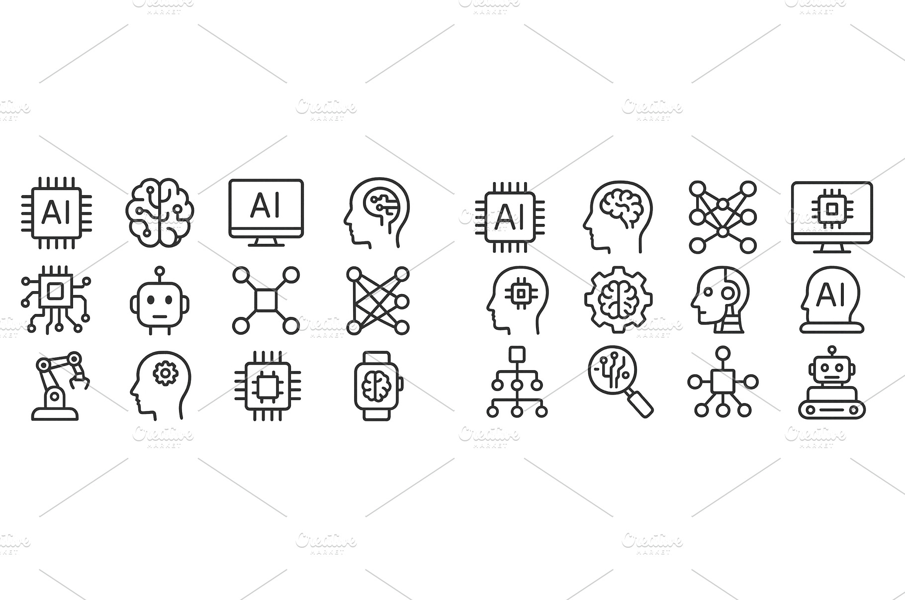 Various illustrations of artificial, a Technology Photo by ZinetroN
