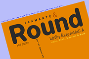 Flamante Round 8 Fonts, a Sans Serif Font by deFharo (Thumbnail 2 of 5)