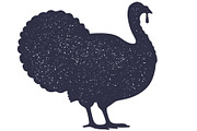 Turkey bird silhouette. Graphic, an Object Illustration by Foxys Graphic (Thumbnail 2 of 3)