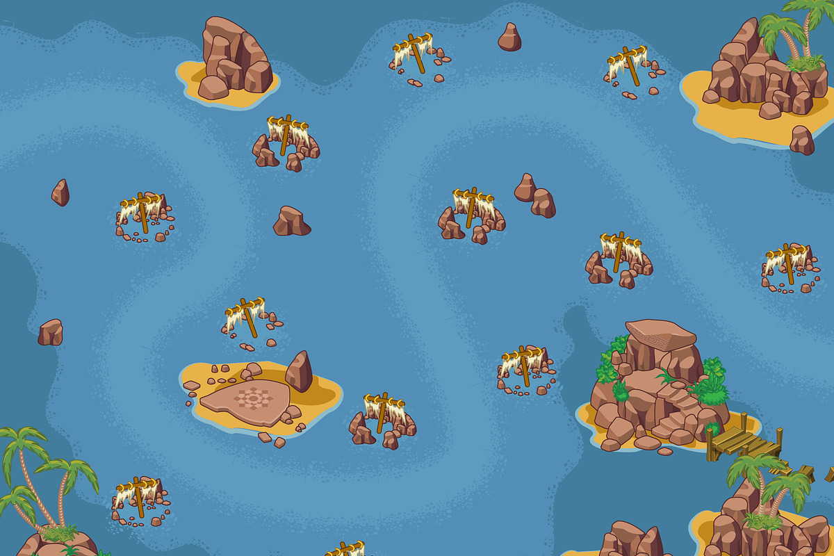Tower Defence - Sea Island Pack 1, an Illustration by quicky (Photo 2 of 3)