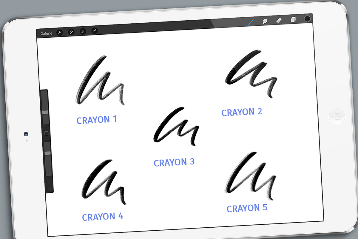 Crayon Brushpack for Procreate App, a Brush Add-On by Studio FabianFischer (Photo 2 of 7)
