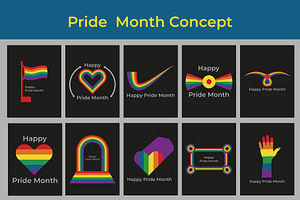 Pride  Month Concept, a Decorative Illustration by Lakhan1998