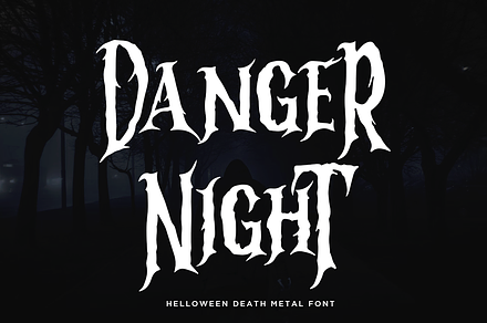 DANGER NIGHT - Absonstype, a Blackletter Font by Absonstype