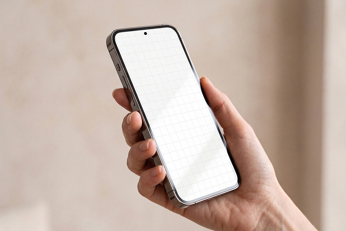 iPhone 17 Pro Max Mockup, an iPhone Mockup by graphypix (Photo 3 of 4)