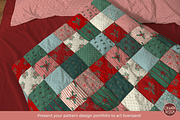 Patchwork Quilt and Bed Linen Mockup, a Household Mockup by Ciranda Design (Thumbnail 4 of 10)