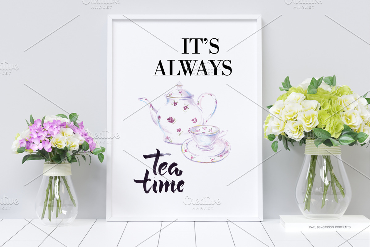 Watercolor vector tea & beverages-6, an Illustration by miminoshka (Photo 7 of 7)