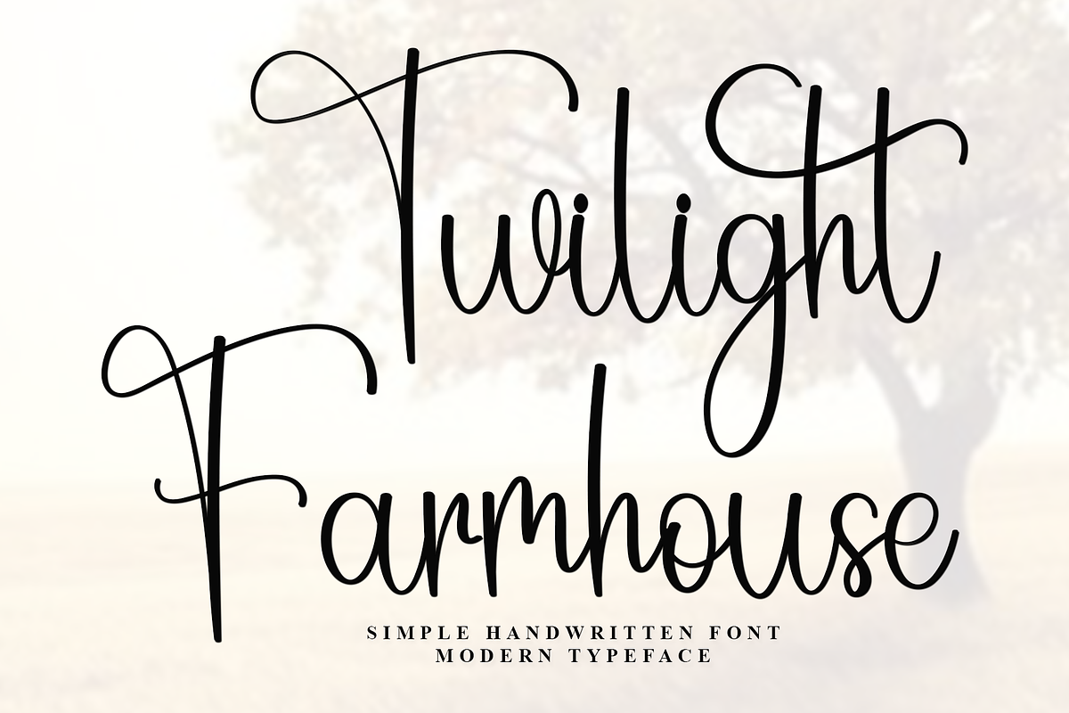 Twilight Farmhouse, a Handwritten Font by FreshTypeINK (Photo 1 of 8)