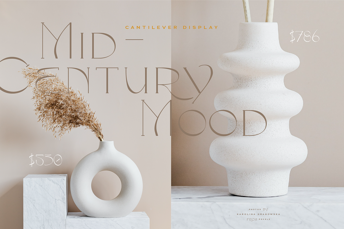 Cantilever Display Font, a Serif Font by PiiNK iiNK STUDiO (Photo 10 of 13)