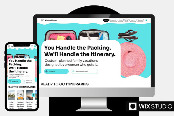 Family Travel Itinerary Wix Template preview 8