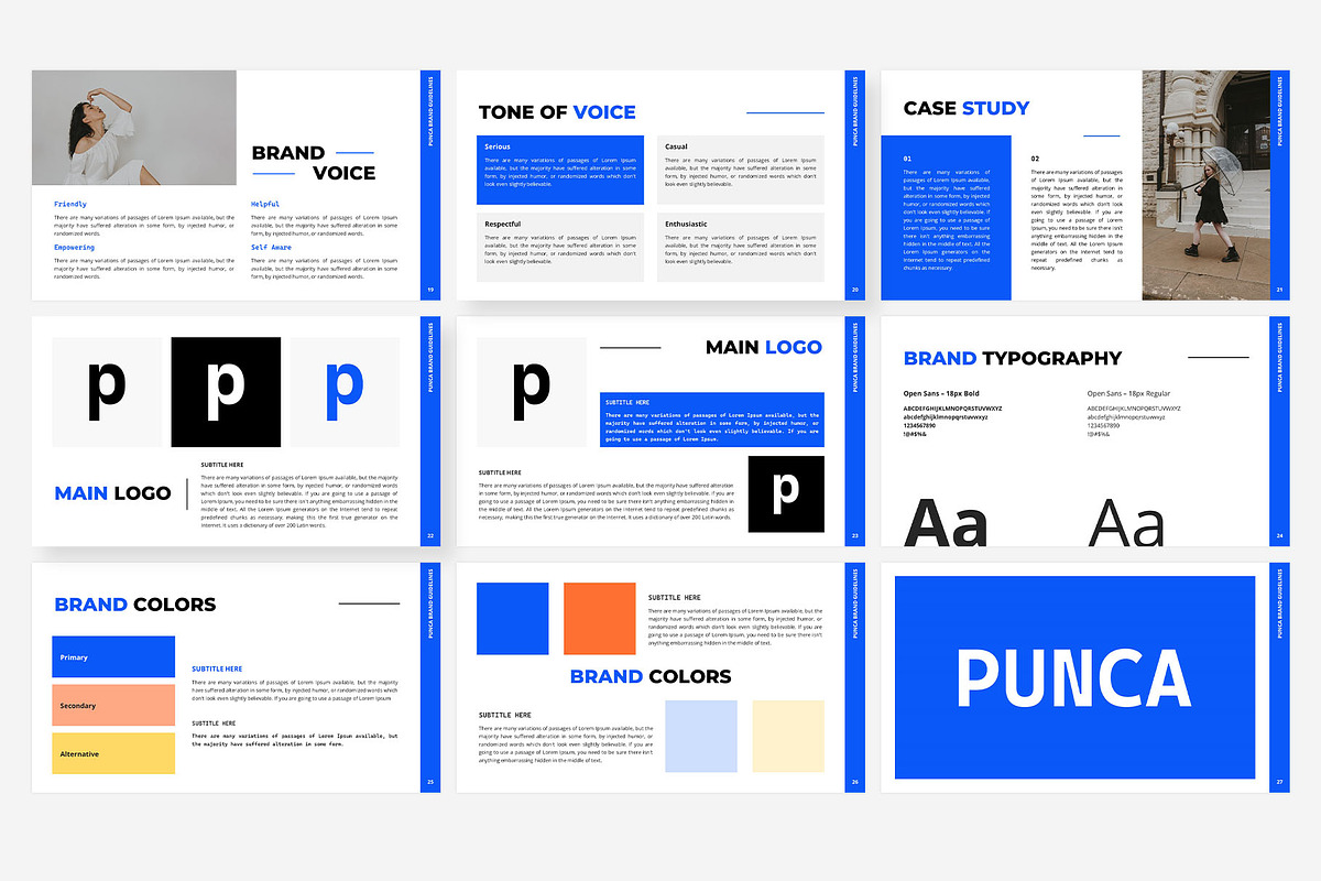 Brand Guidelines PowerPoint Template, a Presentation Template by Gaize (Photo 7 of 11)