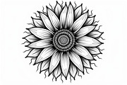 Mandala Art Line Drawing Pack Set, an Illustration by yasushie (Thumbnail 6 of 11)
