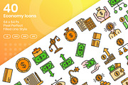 40 Economy - Filled Line, an Outline Icon by Kmg Design (Thumbnail 1 of 2)
