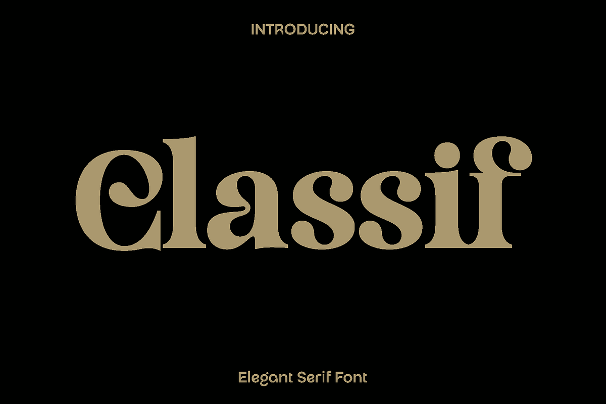 Classif - Elegant Serif Font, a Serif Font by Luna Shop (Photo 1 of 12)