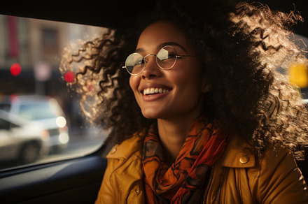 Beautiful african american woman with afro hairstyle and sunglas, a Person Photo by AS photostudio