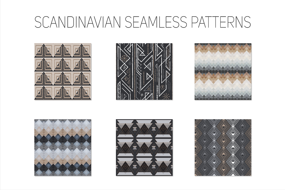 Nordic seamless pattern pack, a Pattern Graphic by Gudiny (Photo 10 of 18)