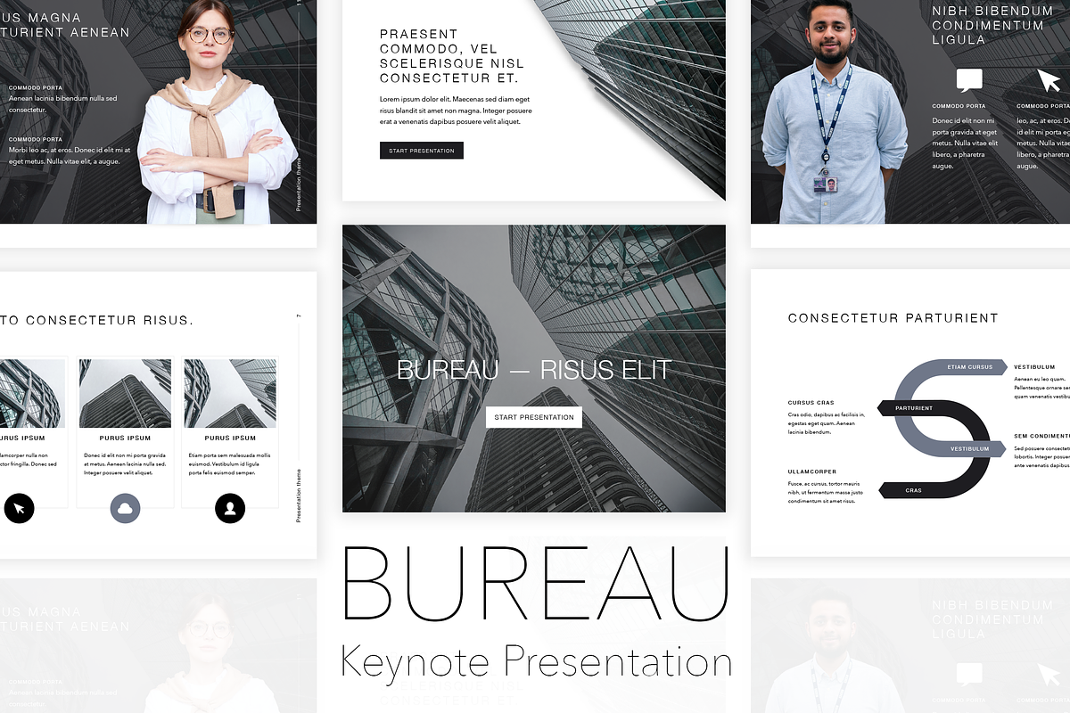 Bureau Keynote Template, a Presentation Template by Jumsoft (Photo 1 of 21)