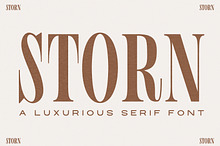 STORN A Stylish Uppercased Serif