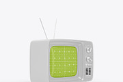 Vintage Portable TV with Old Video E, a Product Mockup by OneVectorStock (Thumbnail 9 of 19)