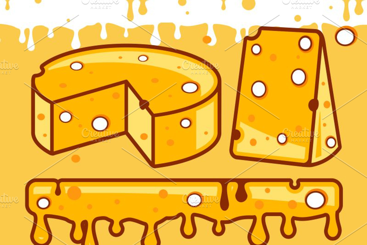 Cheese vectors, an Object Graphic by gabicotza (Photo 2 of 2)