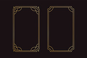 Golden line art frames set, a Background Graphic by Good Studio (Thumbnail 3 of 5)