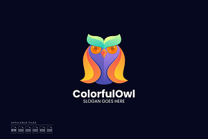 Owl Gradient Colorful Logo, a Branding & Logo Template by Zeer Graphic