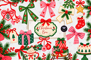 Christmas Bow Clipart