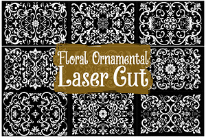 Decorative Floral Pattern Laser Cut, an Illustration by hafijul