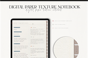 Digital Notebook - Paper Texture, a Stationery Template by MainichiDesign