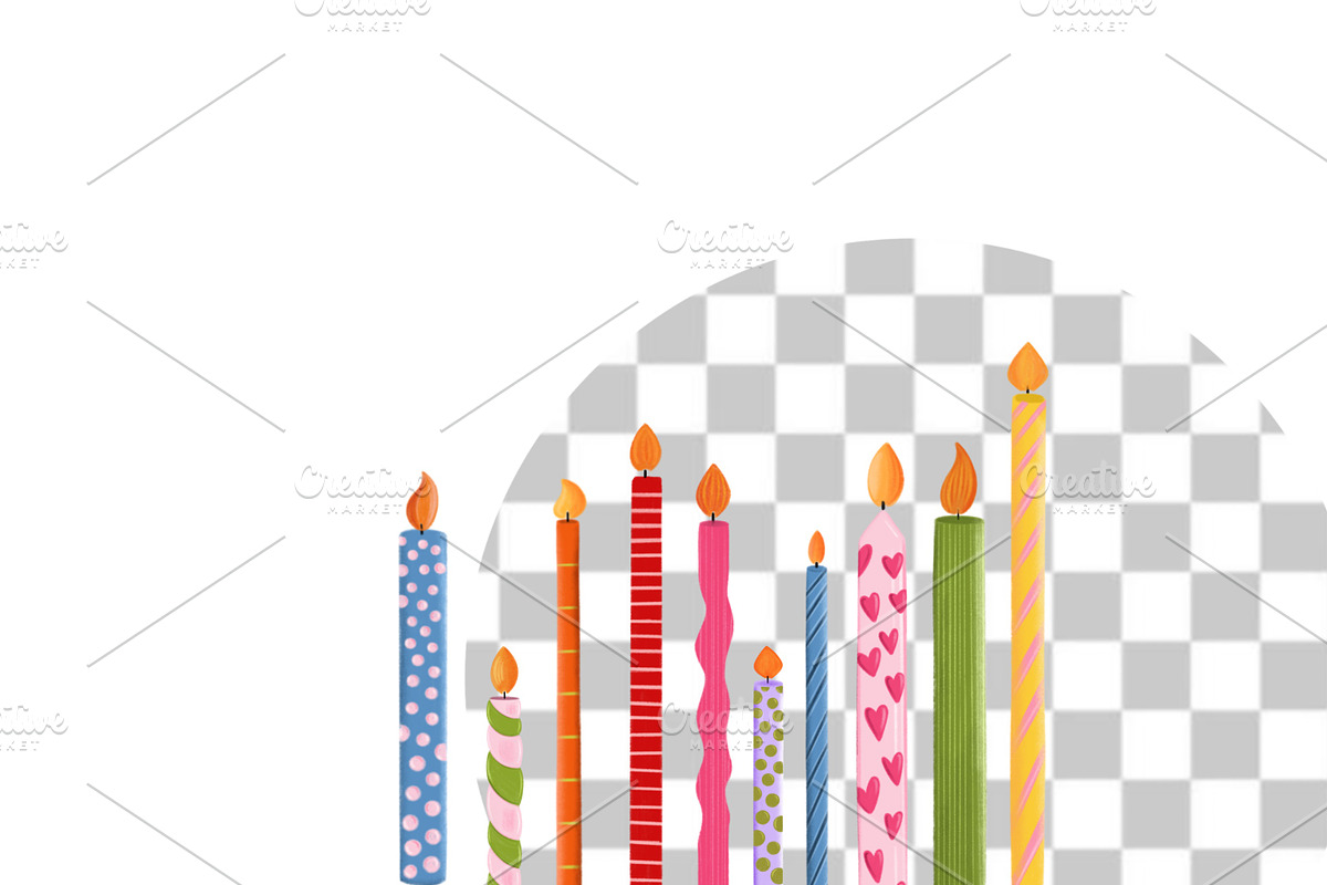 Dopamine Birthday Cakes 37 PNG, a Food Illustration by Oleksandra Illustrates (Photo 7 of 19)