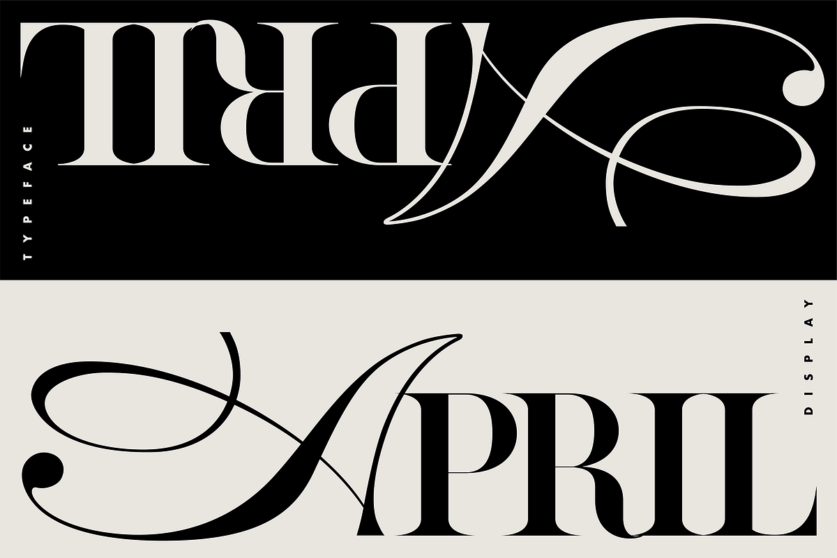 ZP APRIL - Luxury Hybrid Font, a Script Font by Zebra Press (Photo 1 of 13)