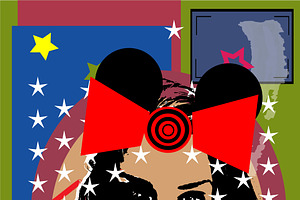 Pop Art Girl with Stars. The image f, a Graphic by TeaGraphicDesign