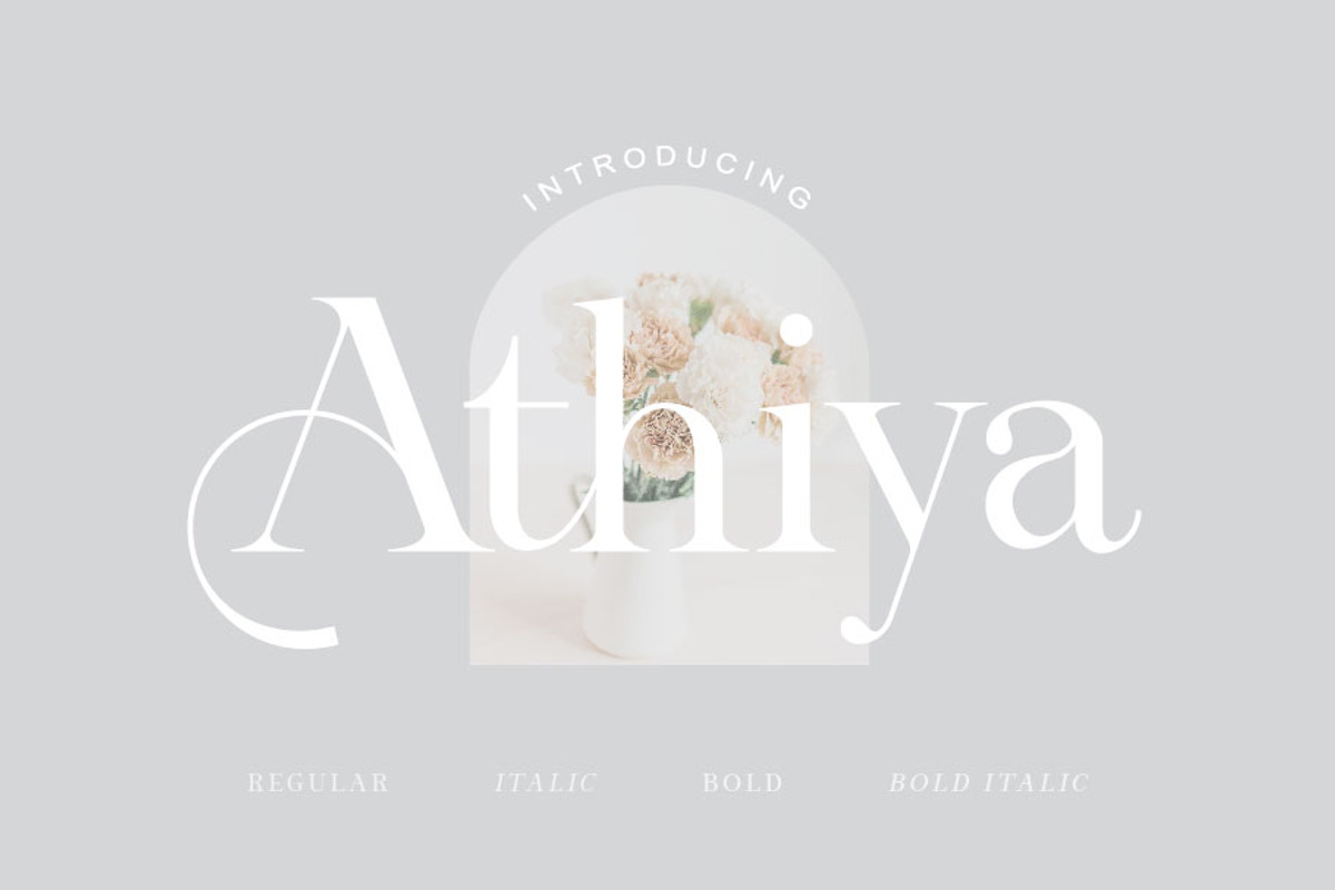 Athiya, a Serif Font by rmdndsign (Photo 1 of 10)
