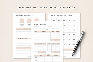 Budget Planner Bundle For Canva