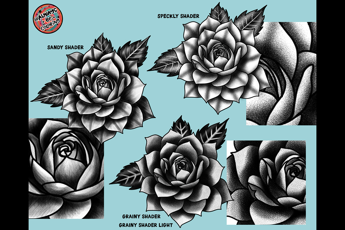 Procreate Tattoo Brush Set, a Brush Add-On by AlwaysBeColoring (Photo 8 of 11)