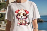 Christmas Baby Dog Sublimation Clipa, an Illustration by SVGArt (Thumbnail 4 of 8)