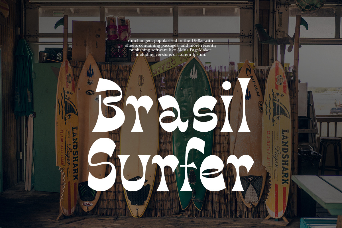Tropical Paradise Retro Display Font, a Serif Font by Muntab_Art (Photo 5 of 11)