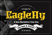 EAGLEFLY - Blackletter Font Duo, a Blackletter Font by nIznaztype (Thumbnail 1 of 12)