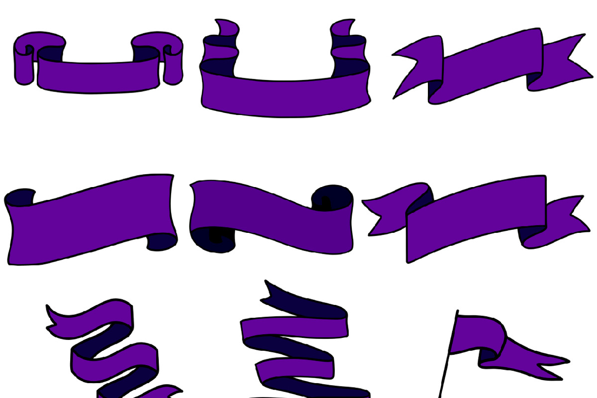 Ribbons - Procreate Stamp Brushes, a Brush Add-On by Almazova Dolzhenko (Photo 8 of 11)