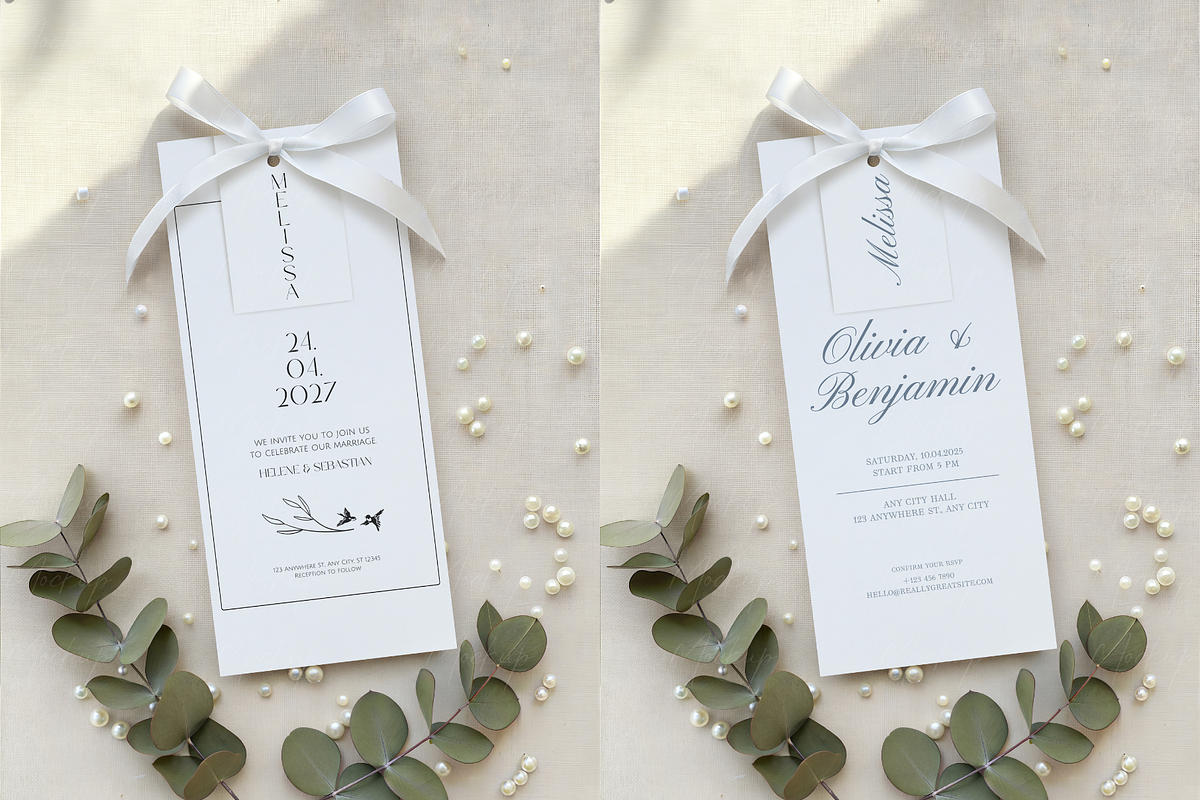Tall Vertical Menu Mockup Ribbon, a Product Mockup by TatiMockup (Photo 3 of 3)