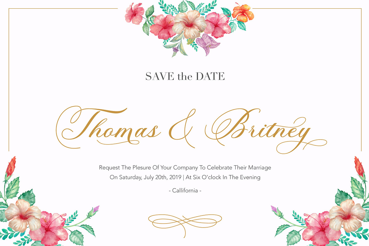 Flourishing Script Invitations Font preview 6