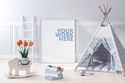 10 PSD frames mockup with flowers, a Books & Magazine Mockup by Radmila (Thumbnail 2 of 8)