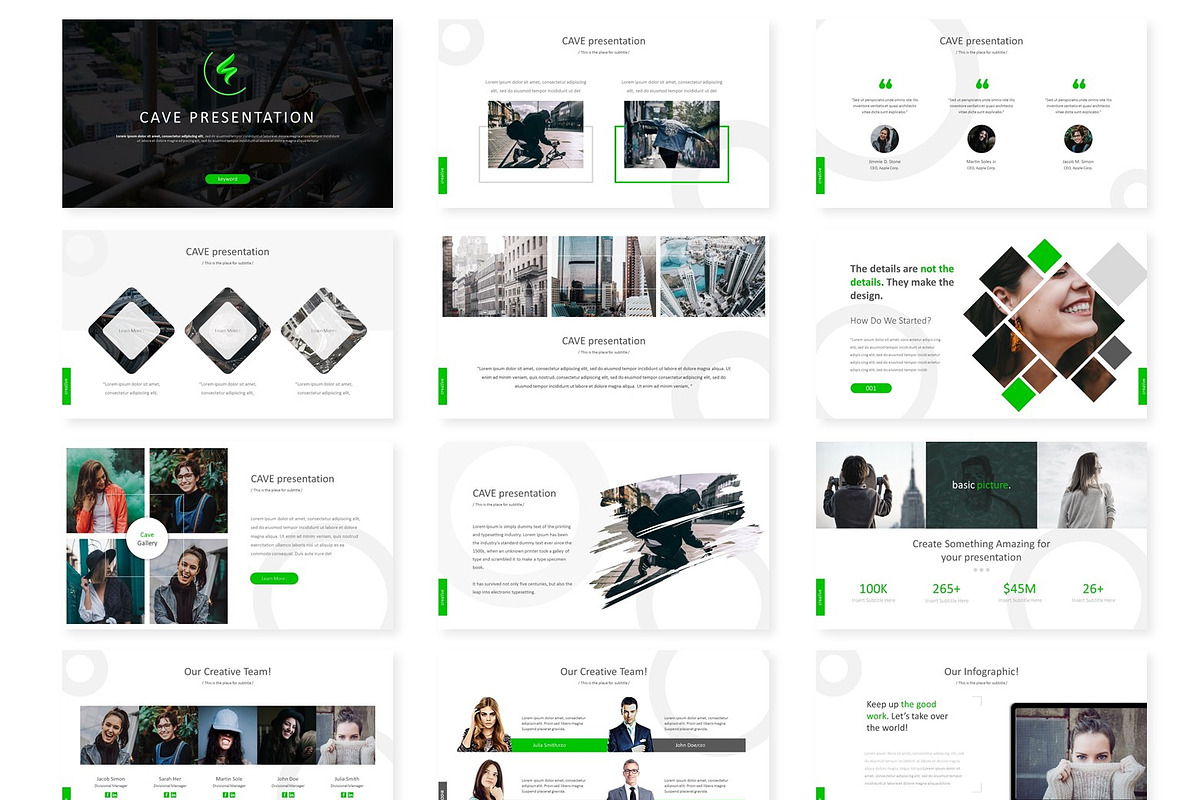 Cave - Powerpoint Template, a Presentation Template by AQR Studio