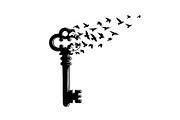 50 Flying Keys Silhouette Vector Bun, an Illustration by Designs_River (Thumbnail 26 of 51)