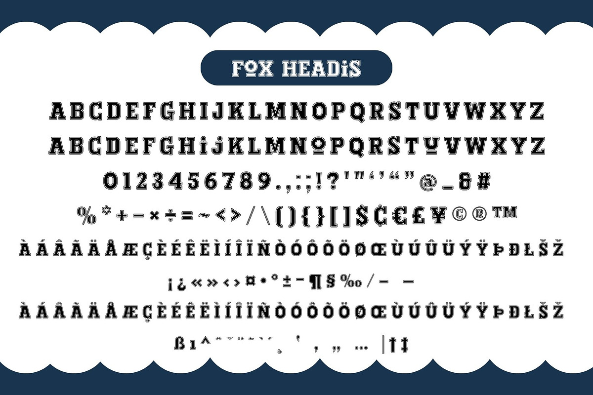 Fox Headis 3 Fonts Style, a Slab Serif Font by Fox7 By Rattana (Photo 6 of 9)