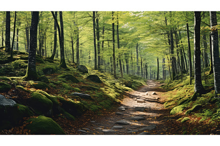 beautiful scenic scene green hiking, a Nature Photo by pikepicture